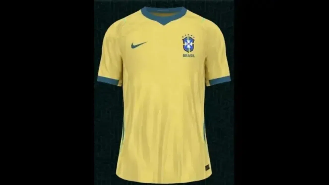 Imagens do possível modelo da nova camisa da Seleção Brasileira - Foto: Reprodução/Footy Headlines