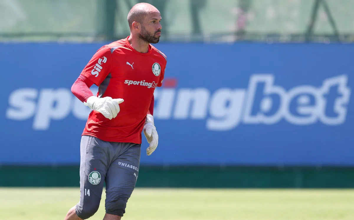 Marcelo Lomba durante treinamento do Palmeiras - Foto: Cesar Greco/Palmeiras