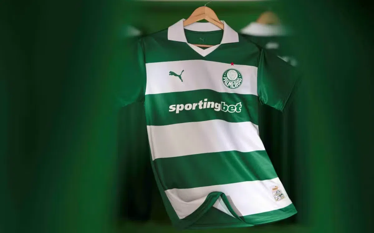 Terceiro uniforme do Palmeiras para a temporada 2025/26 - Foto: Divulgação