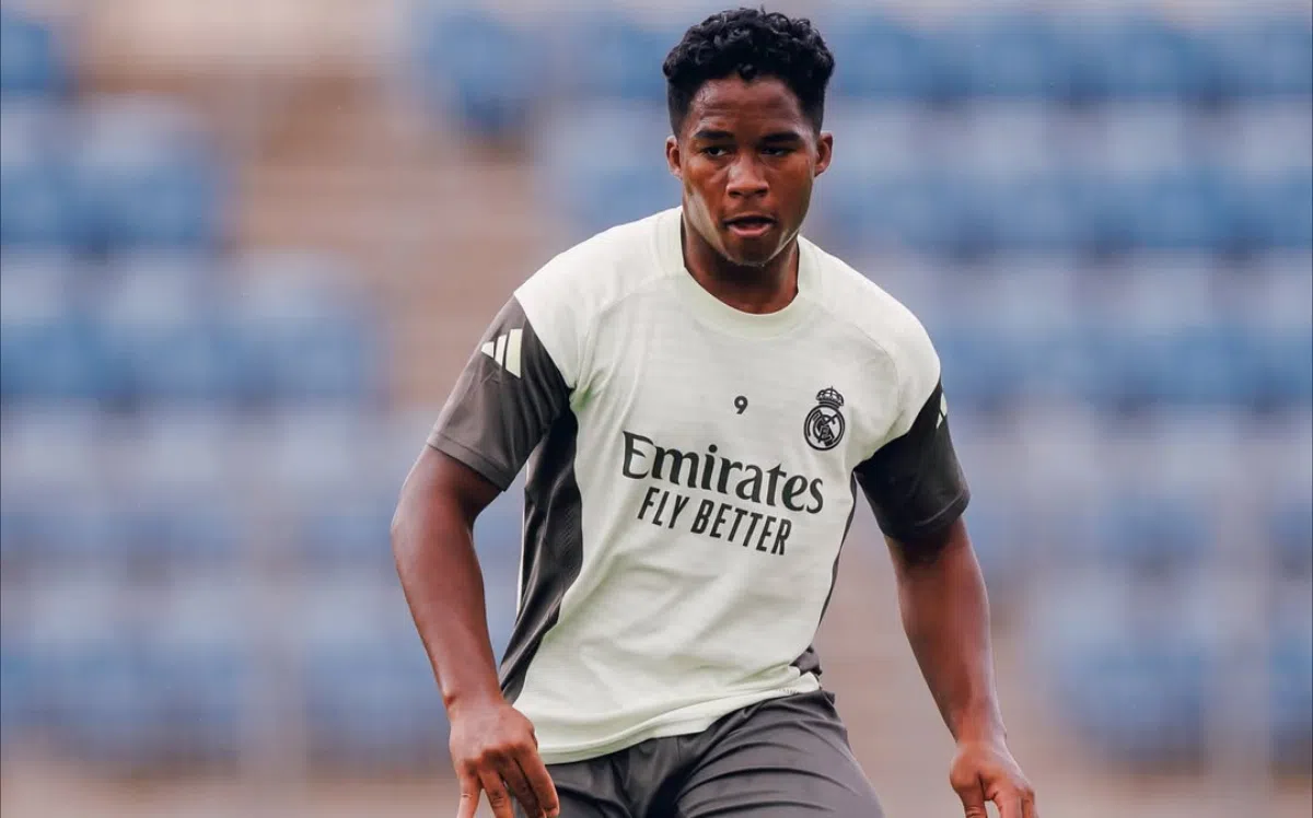 Endrick em treinamento do Real Madrid - Foto: Reprodução/Instagram